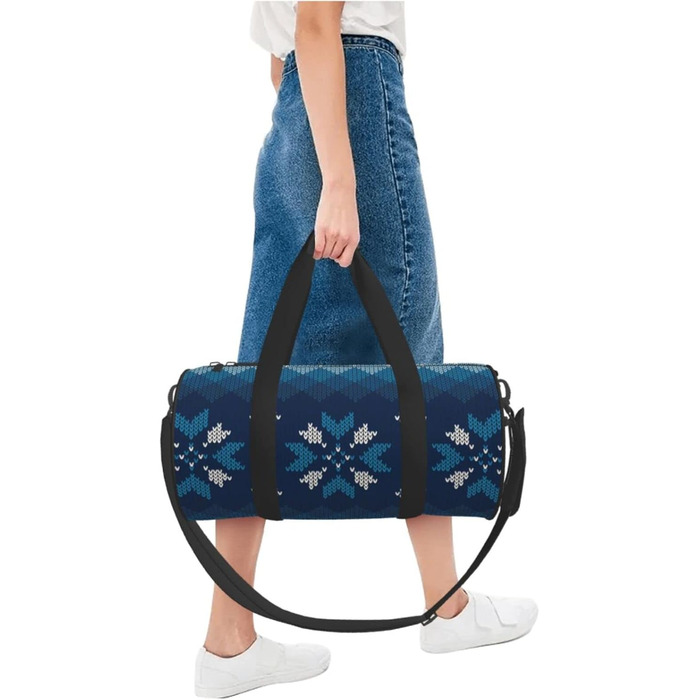 Геометричний візерунок для вязання на Різдво, абстрактний дизайн, для чоловіків, для валіз, спортивних сумок, дорожніх сумок на вихідні, сумки для коротких поїздок
