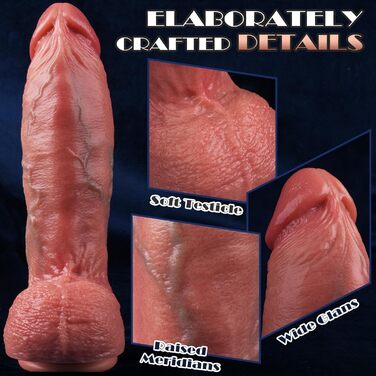 Реалістичний товстий фалоімітатор секс-іграшка, гігантський фалоімітатор, схожий на шкіру, з присоскою для задоволення без використання рук, реалістичний силіконовий штучний пеніс анальний фалоімітатор для жінок, чоловіків та геїв, 23