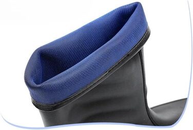 Зносостійкі чоловічі гумові чоботи на низькому каблуці та водонепроникні з ПВХ, зручні гумові чоботи для дорослих. Розмір 42 EU, чорні фіолетові плюшеві