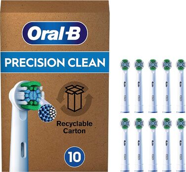 Щітки Oral-B Pro Precision Clean для електричної зубної щітки, 16 шт. , чищення зубів, X-щетина, оригінальна насадка для зубної щітки Oral-B, упаковка для поштової скриньки, розроблена в Німеччині (10 шт. )