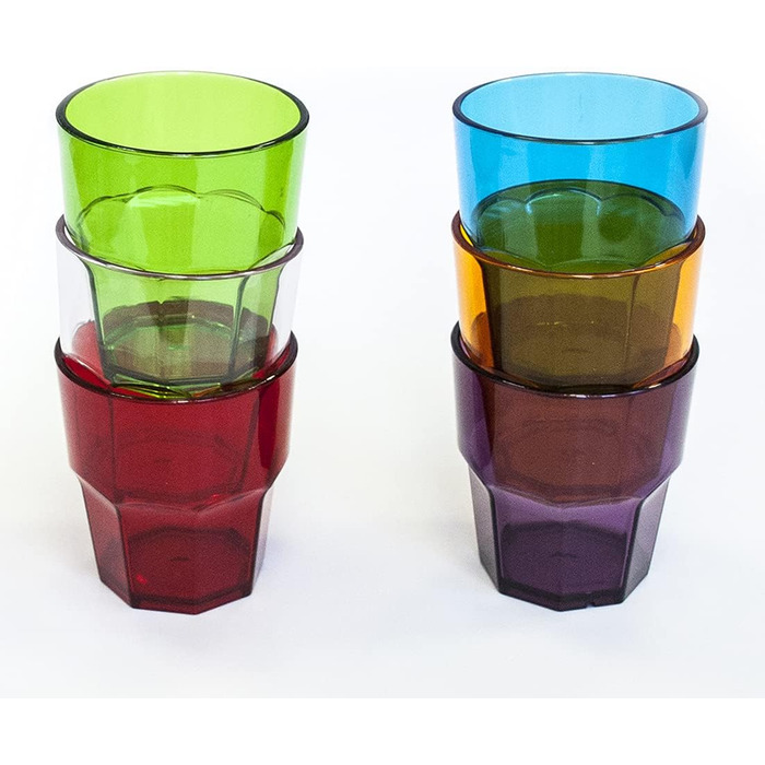 Дизайнерський набір пластикових склянок для води Omada, ємністю 30 мл, ідеально підходять для напоїв або довгих напоїв, можна мити