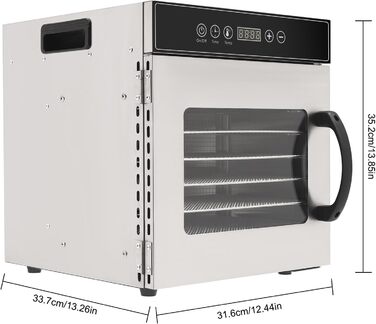 Сублімаційна сушарка, 8-рівневий дегідратор для продуктів Сублімаційна сушарка для дому 8 рівнів дегідратора з нержавіючої сталі Дегідратор Дегідратор для сушарки для фруктів 30-90C (8)