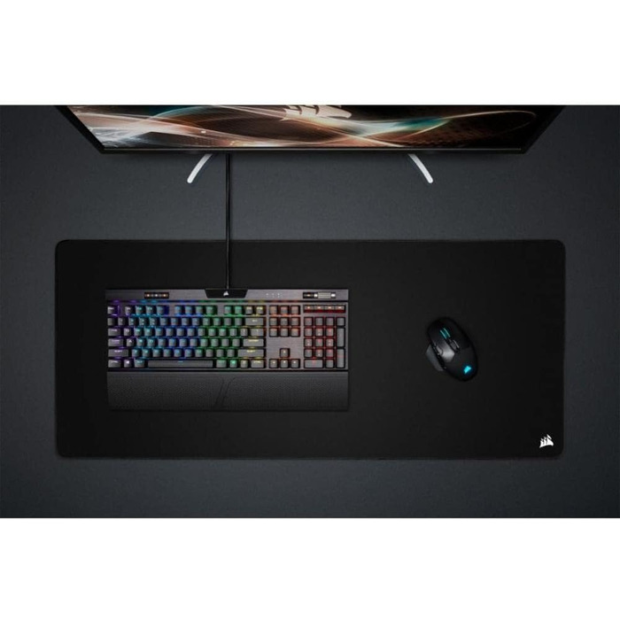 Тканинний килимок для миші Corsair MM350 PRO Premium (поверхня 93 x 40 см, тканина з мікроволокна, плюшева гума товщиною 4 мм, міц