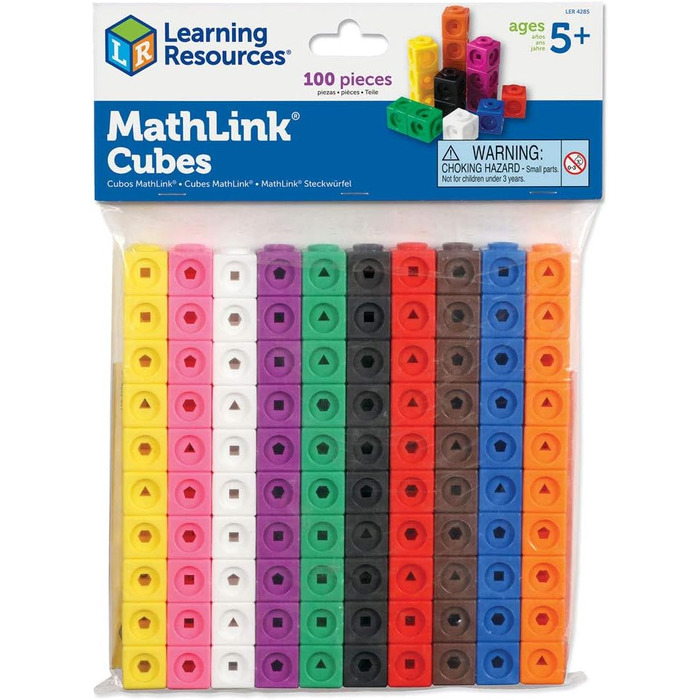 Навчальні ресурси Mathlink Stacking Cubes (набір із 100)