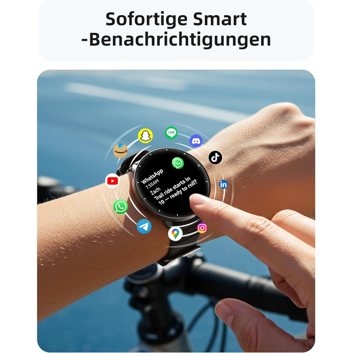 Розумний годинник Parsonver для чоловіків та жінок, вбудований GPS, водонепроникний годинник для плавання 5 атм, басейн/відкрита вода, фітнес-годинник з AMOLED-дисплеєм, понад 100 спортивних режимів, серцевий ритм (чорний, 42 мм) Чорний 42 мм