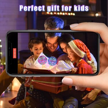 Літаюча куля Orb Toys 2025 – Hover Ball Pro з RGB-підсвічуванням, Magic Boomerang Hand Controller Mini Drone для хлопчиків, дівчаток, дітей 8–12 років (синій)