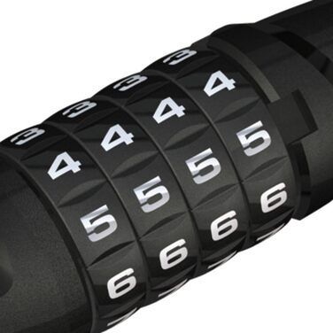 Спіральний тросовий замок ABUS 6512C - кодовий замок з гнучкого спірального троса товщиною 12 мм - рівень безпеки ABUS 4-180 см одинарний
