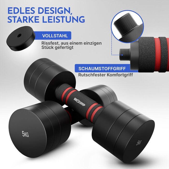 Гантелі NEOLYMP Adjustable Dumbbells Set - 2 x 1.75 - 10 кг