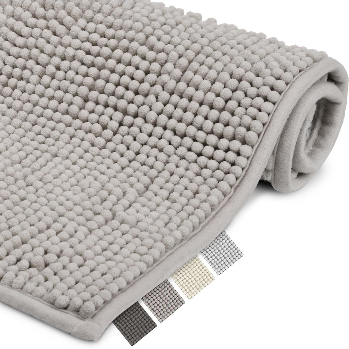 Килимок для ванної Beautissu нековзний 70x120 см синельний килимок для ванної кімнати великий пухнастий килимок для ванної нековзн