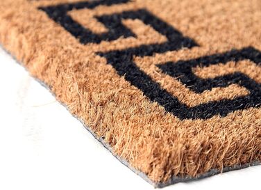 Кокосовий килимок преміум-класу Coco&Coir Кокосовий килимок з нековзним ПВХ Килимок для вхідних зон Для використання всередині та зовні приміщень 45 x 75 см