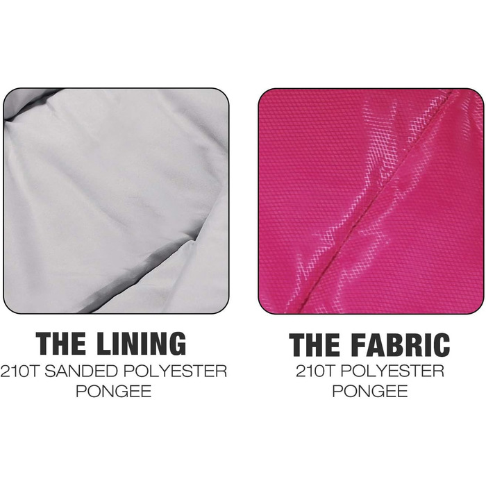 Дитячий спальний мішок REDCAMP для хлопчиків та дівчаток 175 x 65 см, матусин спальний мішок, зручний, легкий, теплий, регульована довжина, 3 сезони, підходить для кемпінгу та активного відпочинку, синій/рожевий. Наповнювач 0,1 кг.