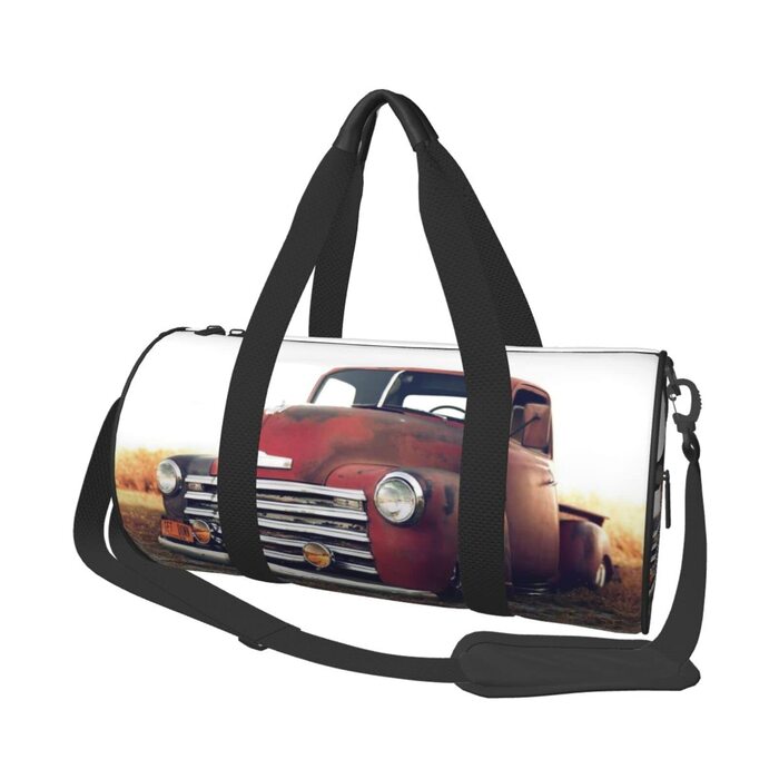 Універсальна дорожня сумка, спортивна сумка для чоловіків та жінок, червоний вантажний автомобіль, мішок для подорожей, спортивна сумка