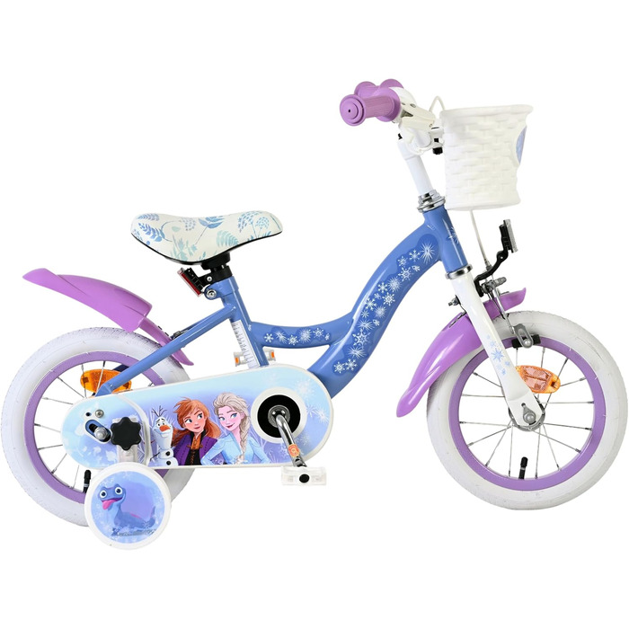 Дитячий велосипед Volare Frozen 12 дюймів для дітей, з додатковими колесами