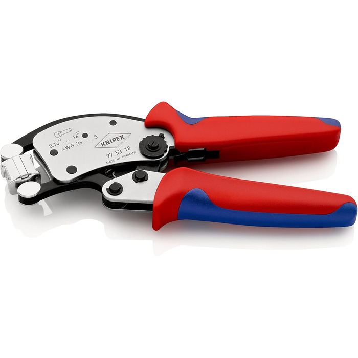 Саморегульовані обтискні кліщі KNIPEX Twistor16 для квадратного обтиску, 97 53 18 SB