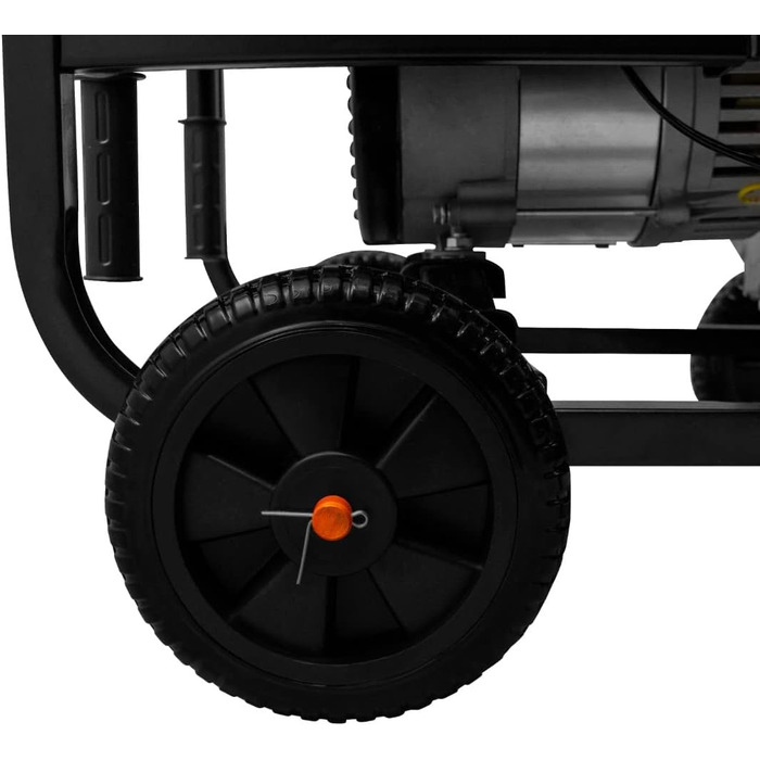 Дизельний генератор 2 кВА, генератор відкритого типу, аварійний генератор, 230 В, 3,8 кВт, 5-в-1, цифровий дисплей, однофазний, ручний, вихід змінного/постійного струму, порошкове покриття, місткість паливного бака 12,5 л, інструменти та лійка
