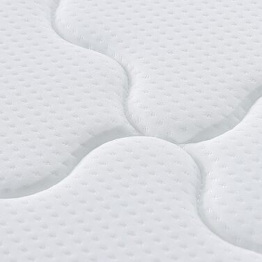 Матрац Arensberger Emilia 90x200 см Пружинний матрац з гелевою піною та інтегрованим топпером Ергономічна висота 23 см Рівень жорсткості H3/H4 Пружинний сердечник HR Pocket Spring 90x200 см, що згортається, точкова еластична стрічка 90 x 200 см