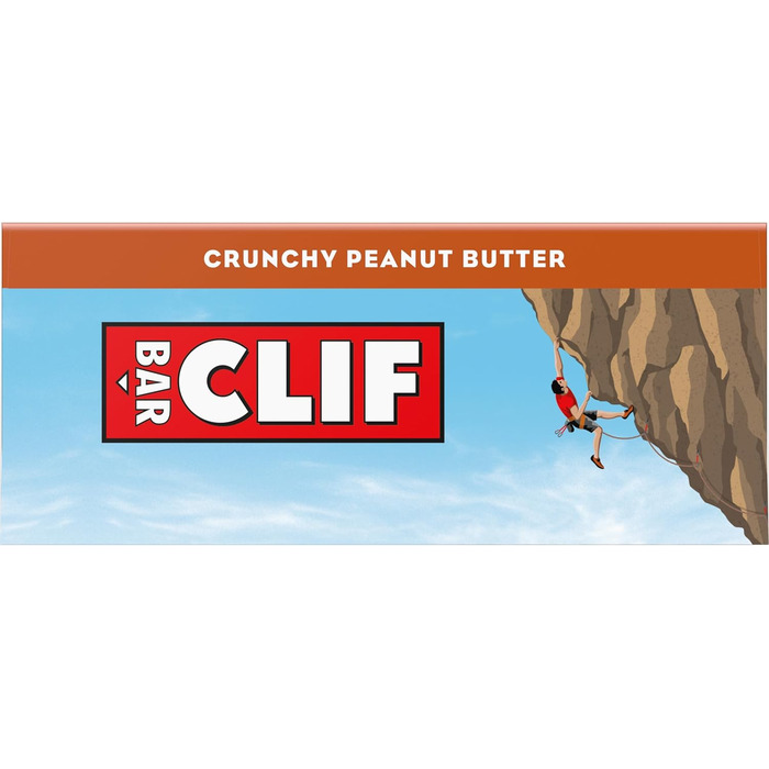 Енергетичні батончики Clif Bar Crunchy Peanut Butter, 12 батончиків / коробка Crunchy Peanut Butter 12 шт. (1 упаковка)