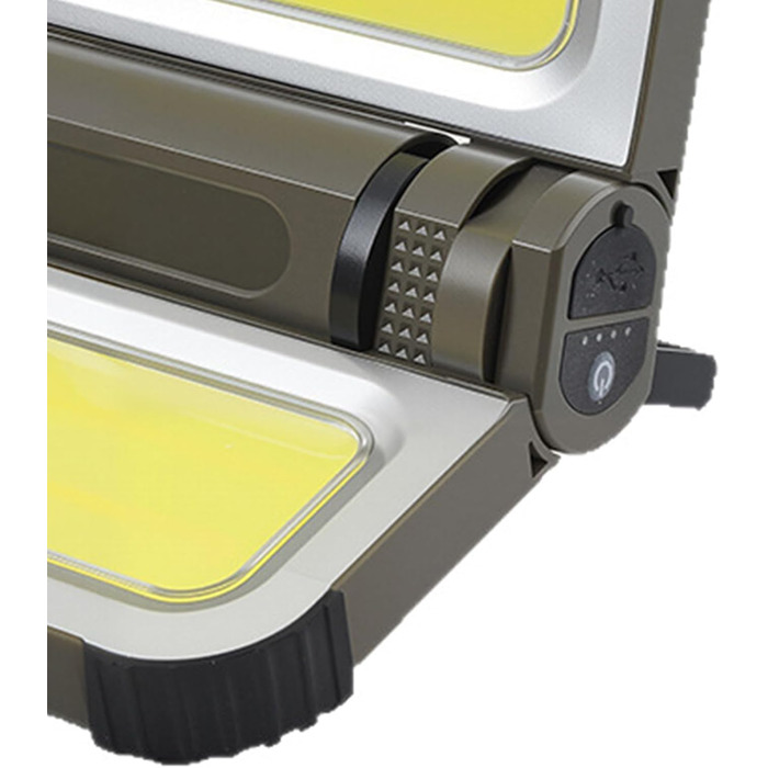 Сонячний кемпінговий ліхтар, 14,2 x 10 x 3,4 см, водонепроникний, акумуляторний, магнітний, світлодіодний, для вулиці, ABS-ліхтар, складна конструкція для походів, риболовлі, подорожей, нічного освітлення