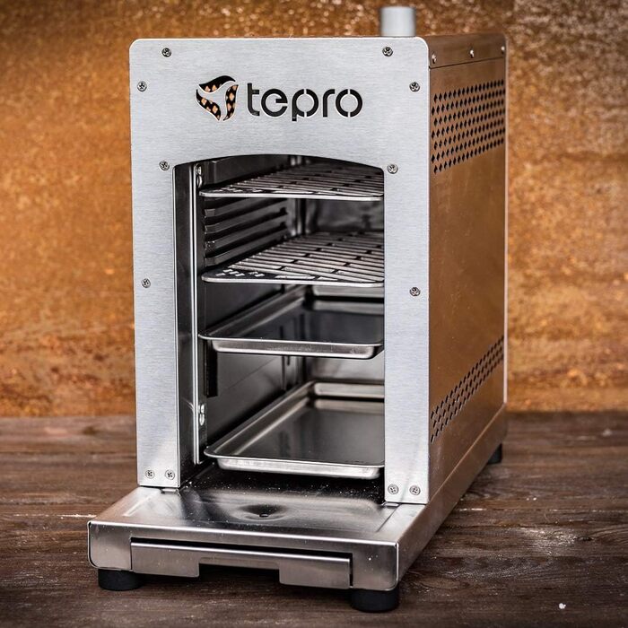 Газовий стейк-гриль tepro 3184 Toronto з керамічним інфрачервоним пальником (макс. 3 кВт) та універсальним захисним чохлом 8413, антрацит (58,5 x 28,5 x 39 см)