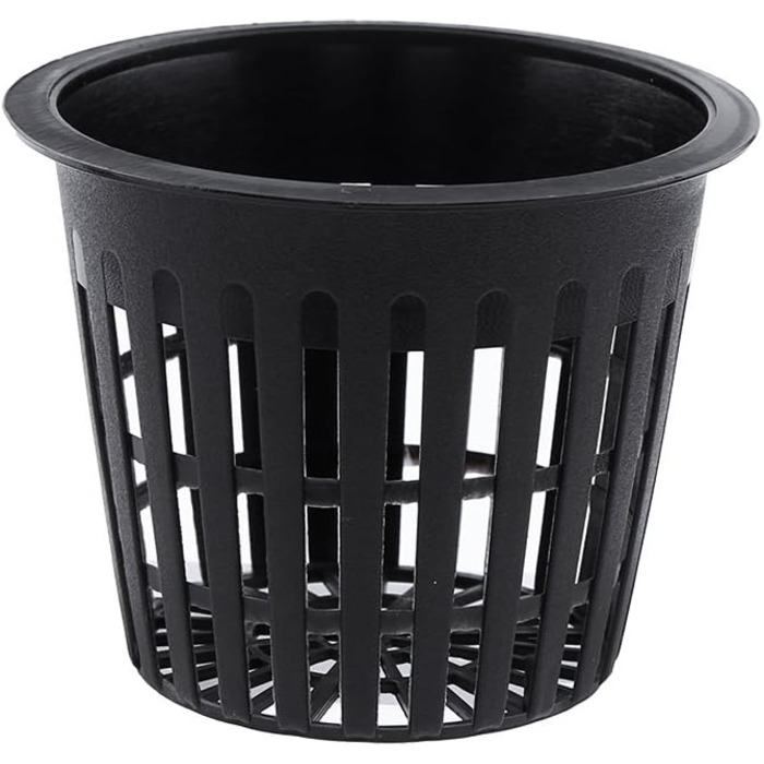 Кошик для рослин, 10 шт. Heavy Duty Mesh Pot Net Cup Basket Hydroponic Plant Grow for Hydroponics (чорний)
