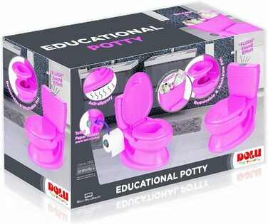 Перший туалет для малюків - рожевий