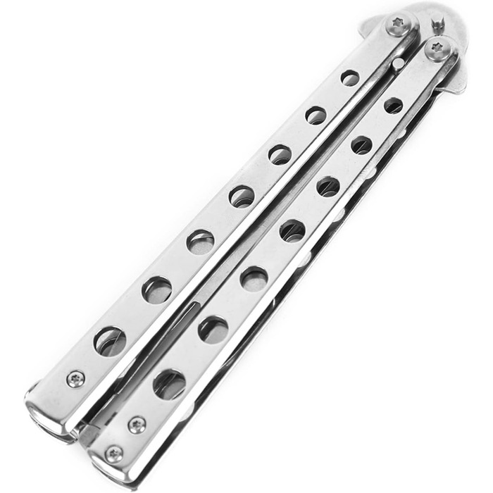 Металевий складний тренажер Balisong, ложка, виделка, ніж-метелик, тренажер для безпеки гри, кемпінговий посуд - Іспанія, виделка ІСПАНІЯ
