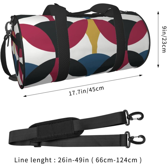 Стильна дорожня сумка в ретро-стилі, з яскравим геометричним дизайном, спортивна сумка для чоловіків та жінок, сумка-мішок, спортивна сумка