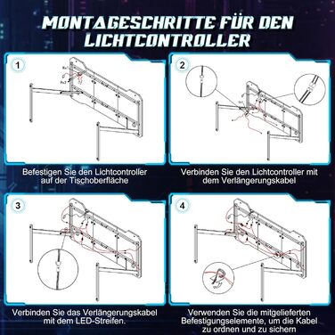 Ігровий стіл JUMMICO зі світлодіодним освітленням, ігровий стіл RGB, міцний комп&39ютерний стіл для домашнього офісу та геймерів, ігровий стіл з тримачем для навушників та підсклянником, 120 x 60 см, чорний 120x60см