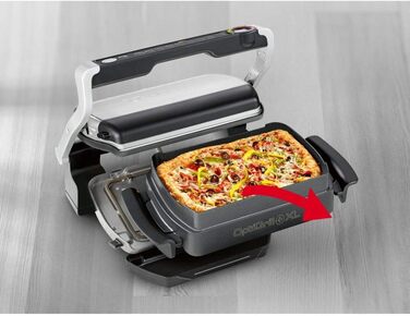 Деко для перекусів і випічки Tefal XA726870 OptiGrill XL (підходить тільки для OptiGrill XL, з антипригарним покриттям, ємність 2 л, можна мити в посудомийній машині), чорний