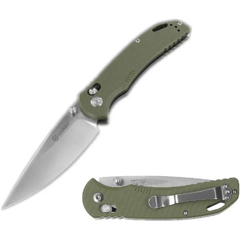 Ніж Ganzo G7531 Колір рукоятки зелений - Довжина клинка 8.9 см - Механізм замикання G-Lock - Сталь клинка нержавіюча сталь 440C