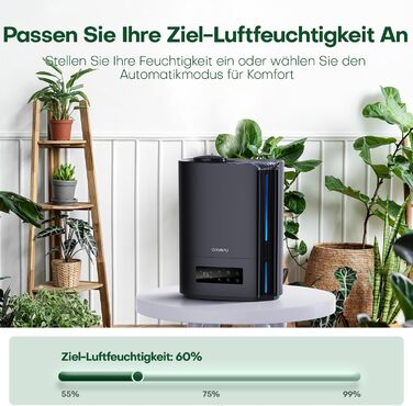 Зволожувач повітря CONOPU, зволожувач повітря для спальні 6 л для великих кімнат, 60-годинний ароматичний дифузор для кімнатних ро