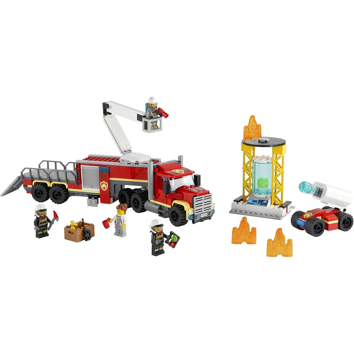 Конструктор LEGO 60282 City Mobile Fire Operations Center, іграшка пожежна машина