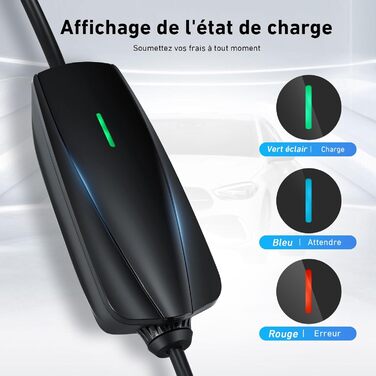 Зарядний пристрій для електромобілів EVJUICION, управління через додаток, зарядний пристрій для електромобілів типу 2 Schuko 8-16