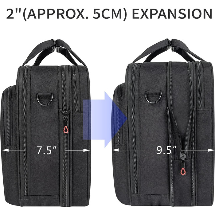 Сумка для ноутбука Сумка для ноутбука для ноутбука до 17.3 дюймів Розширювана водонепроникна сумка через плече Сумка для перенесен