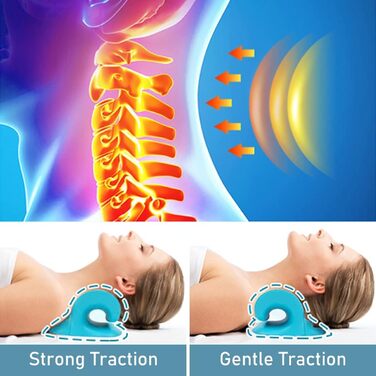 Розгинач шиї Роз'єднувач шиї Рельєфний валик, подушка для витягування шийного відділу шиї, тракційний пристрій для шиї, шиї та плечей