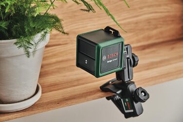 Хрестоподібний лазерний рівень Bosch Quigo Green II з універсальним затискачем MM 2