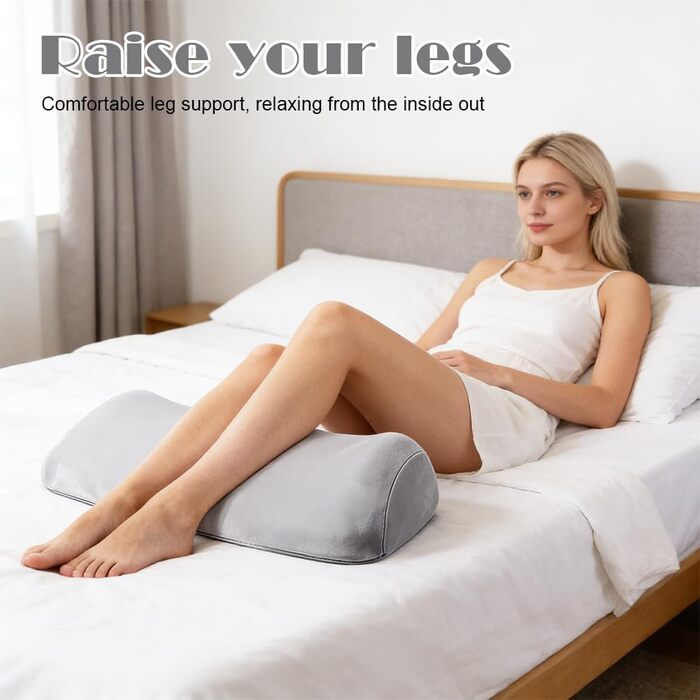 Подушка для підняття ніг, ергономічна подушка для колін, подушка для підняття ніг, позиціонуюча подушка для дорослих, маленька ортопедична подушка для колін, подушка для колін з піни з ефектом пам&39яті для сну на боці
