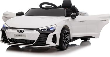 Дитячий автомобіль - Електромобіль Audi RS E-Tron - ліцензійний - акумулятор 12V7AH та 4 двигуни - 2,4Ghz MP3 шкіра Єва (Біла) Біл