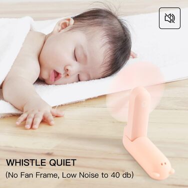 Портативний вентилятор JISULIFE, міні-вентилятор 3 В 1, з батареєю USB Power Bank ємністю 4500 мАг, невеликий вентилятор, працює від акумулятора, макс. 46 годин роботи, портативний вентилятор, функція ліхтарика рожевий