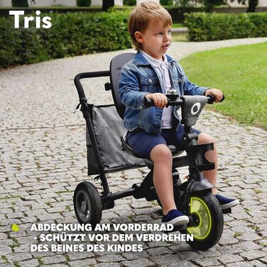 В1 триколісний велосипед і коляска, складається для дітей від 1,5 років до 25 кг, сидіння з функцією повороту на 180 градусів, рег