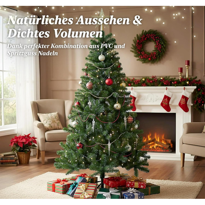 Штучна ялинка з металевою підставкою 150 см Homewit