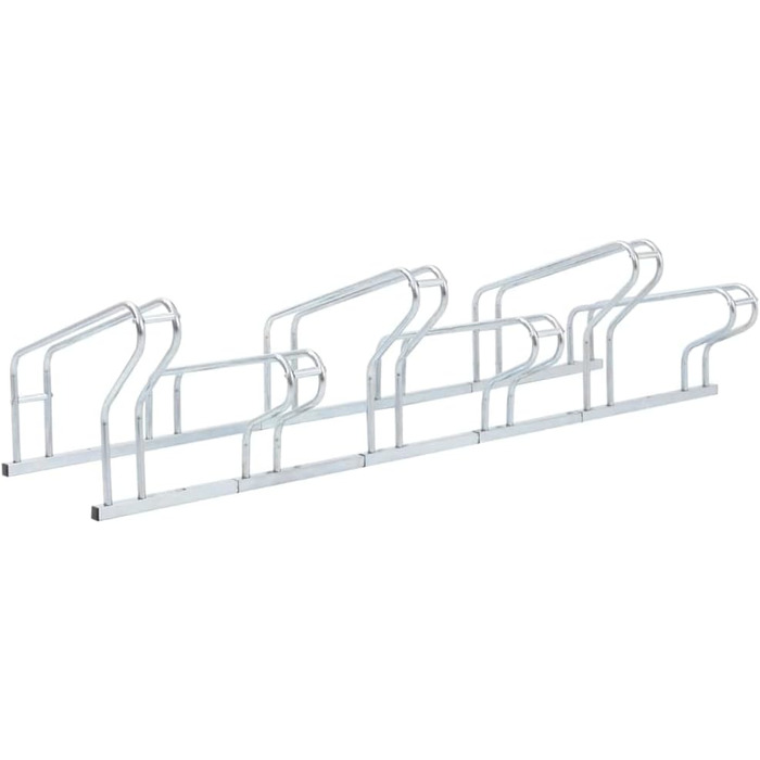 Велосипедна стійка, Підставка для 6 велосипедів, Велосипедна підставка Окремо стояча, Багатостендова підлогова стійка Велосипедна стійка, Оцинкована сталь