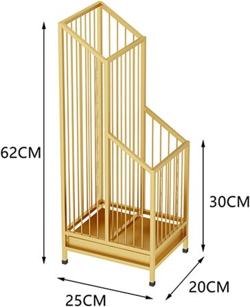 Підставки для парасольок Storeo з піддоном для крапель - золотистий компактний органайзер для офісу, передпокою, веранди та дверей - Тримач для парасольки для входу маленький чорний
