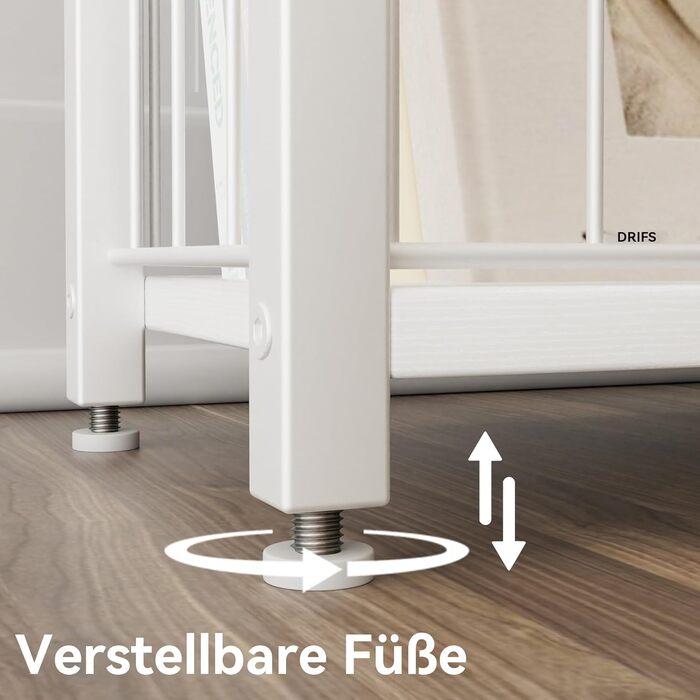 Вузькі приставні столики, столики для дивана з полицею для журналів, компактний дизайн для невеликих кімнат, вітальні, спальні або офісу, 18 x 43 x 60 см, білий