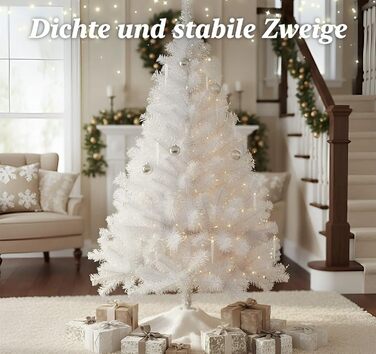 Штучна ялинка 120 см біла Homewit