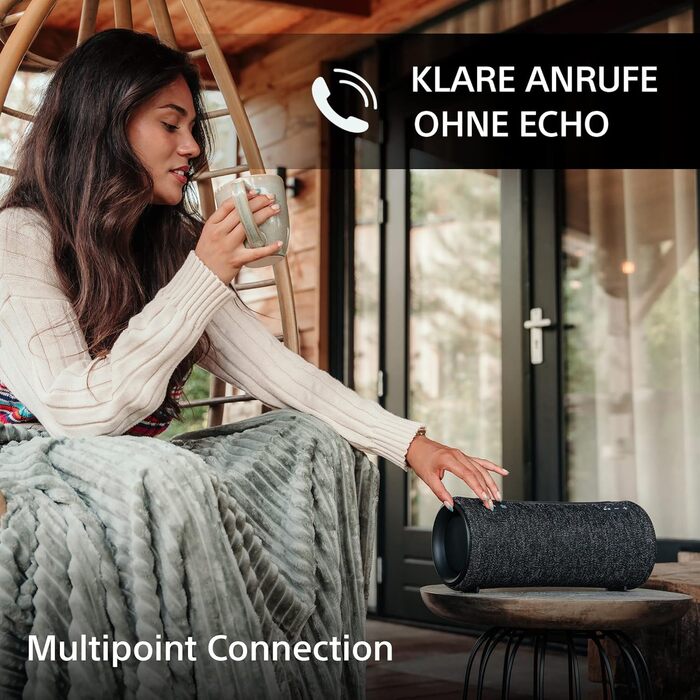 Портативна бездротова Bluetooth колонка з потужним звуком і освітленням для вечірок - водонепроникна, 25 годин автономної роботи,