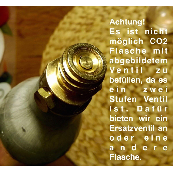 Адаптер для перекачування газу CO2 з великих балонів CO2 в балони вагою 425 г, підходить для балонів Grohe Blue Home, Sodastream CO2. Заощаджуйте до 500 на рік Зроблено в Німеччині
