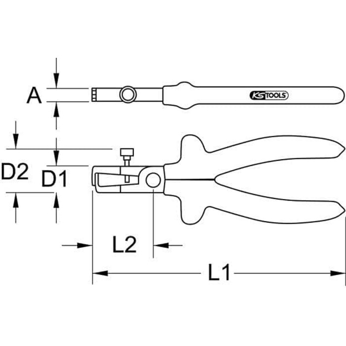 Стрипер для кабелів KS Tools 117.1713 CLASSIC 1000V, 11 мм