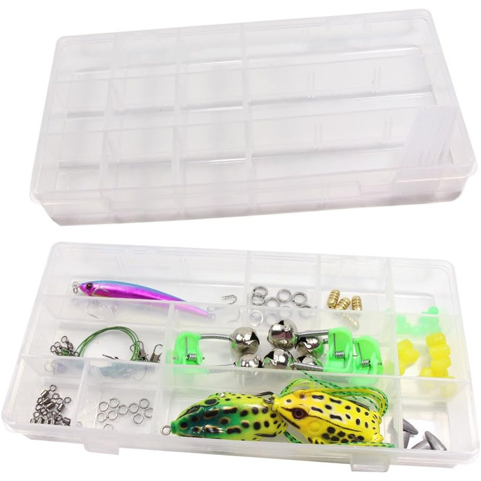 Ящик для рибальських снастей з 4 ящиками для зберігання рибальських аксесуарів та наживки