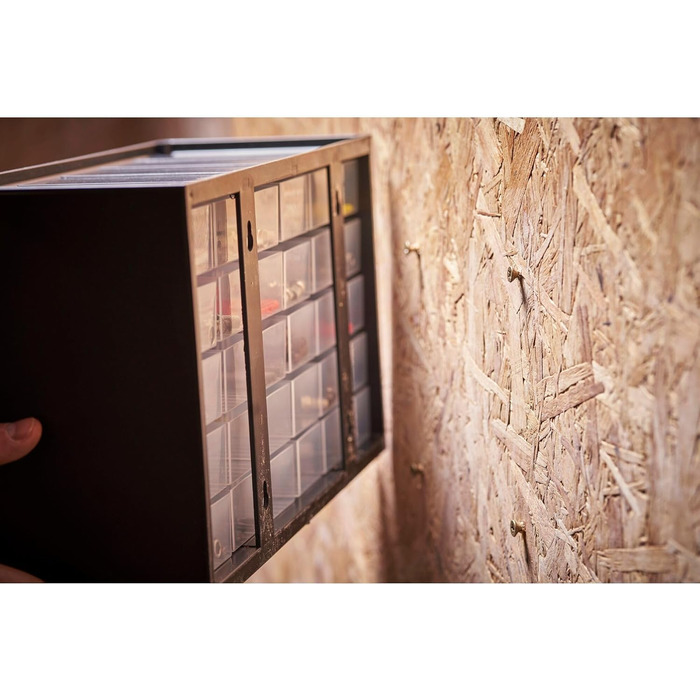 Ящик для зберігання дрібних деталей STANLEY (36,5x15,5x22,5 см, з 30 шухлядами, небиткий пластиковий каркас, прозорі шухляди, підх